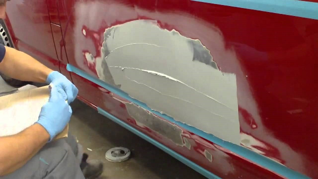 Пошпаклеванный автомобиль