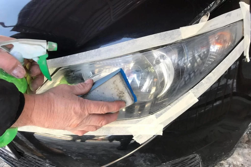 Полировка фары