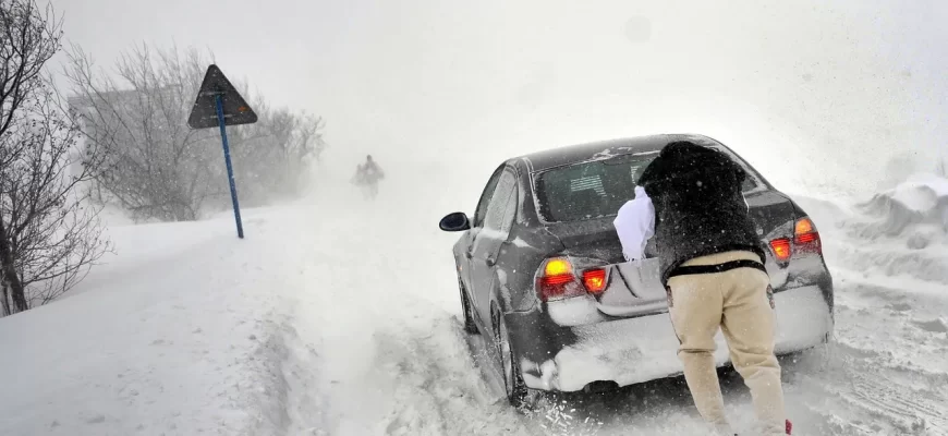 Машина зимой 4