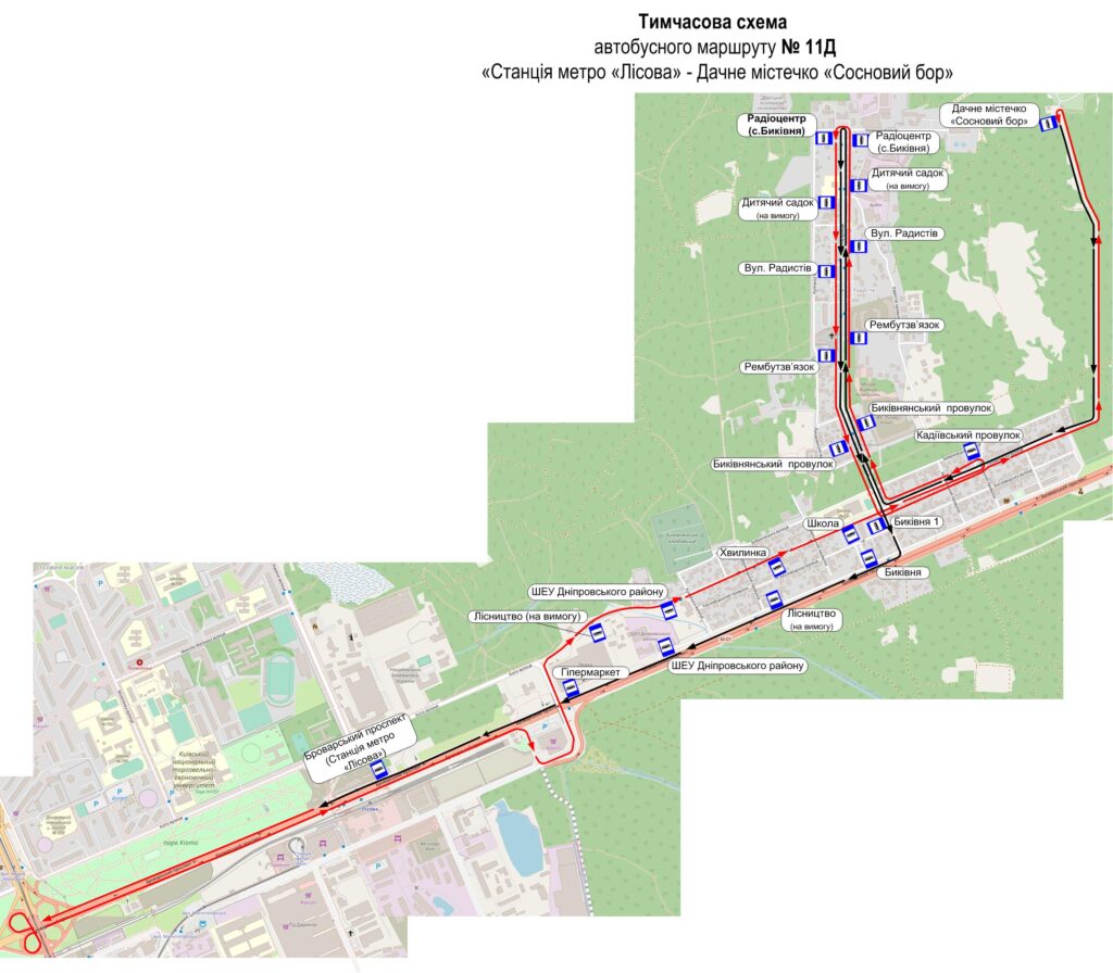 Автобус №11д в Києві: маршрут, розклад онлайн