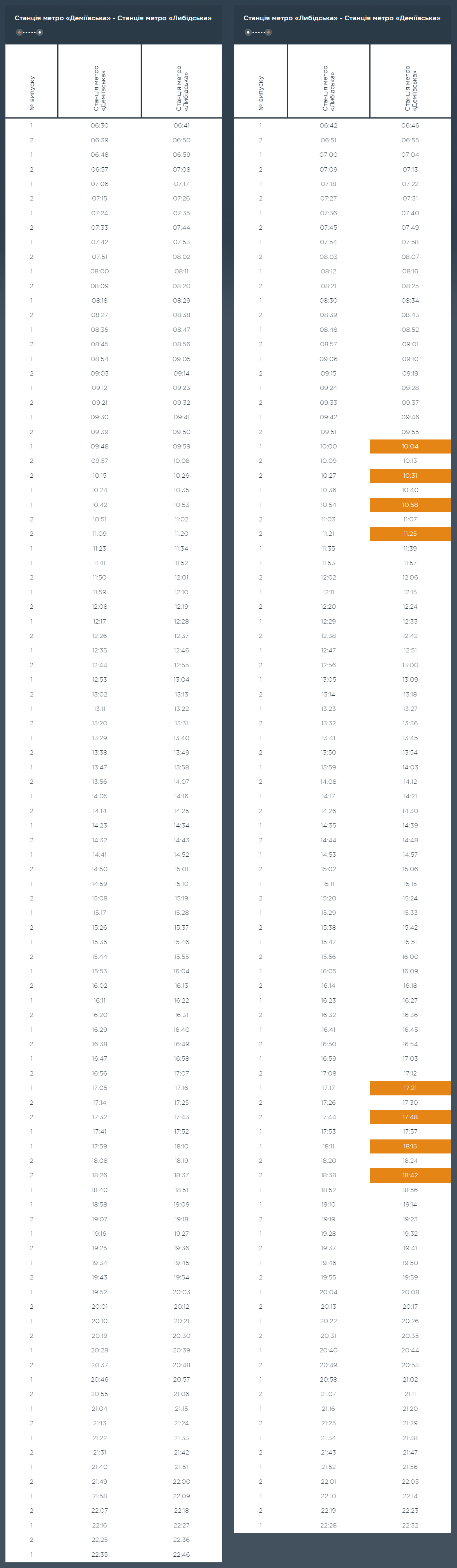 Графік та розклад маршруту 60 в вихідні дні