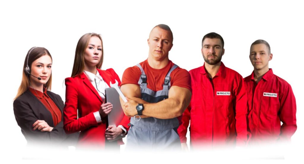 Команда професіоналів автосервісу, яка представляє компанію онлайн і формує довіру клієнтів